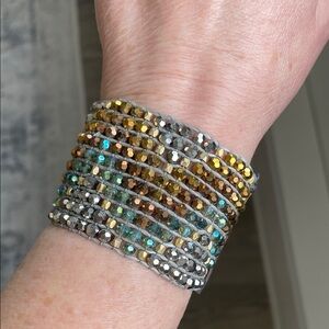 Multicolor Beaded Wrap Bracelet